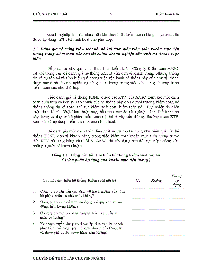 image for page Hoàn thiện kiểm toán khoản mục tiền lương trong kiểm toán BCTC doanh nghiệp sản xuất do Công ty TNHH Dịch vụ Tư Vấn Tài chính Kế toán và Kiểm toán AASC thực hiện 1