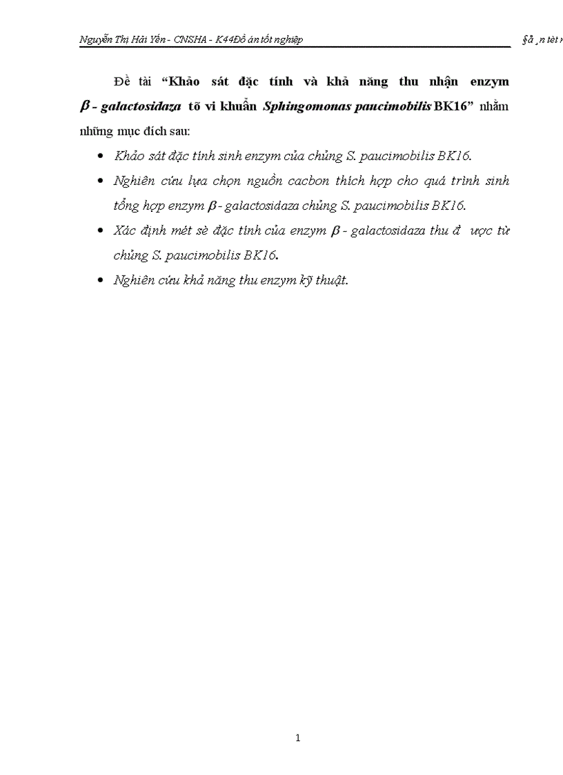 image for page Khảo sát đặc tính và khả năng thu nhận enzym b galactosidaza từ vi khuẩn Sphingomonas paucimobilis BK16