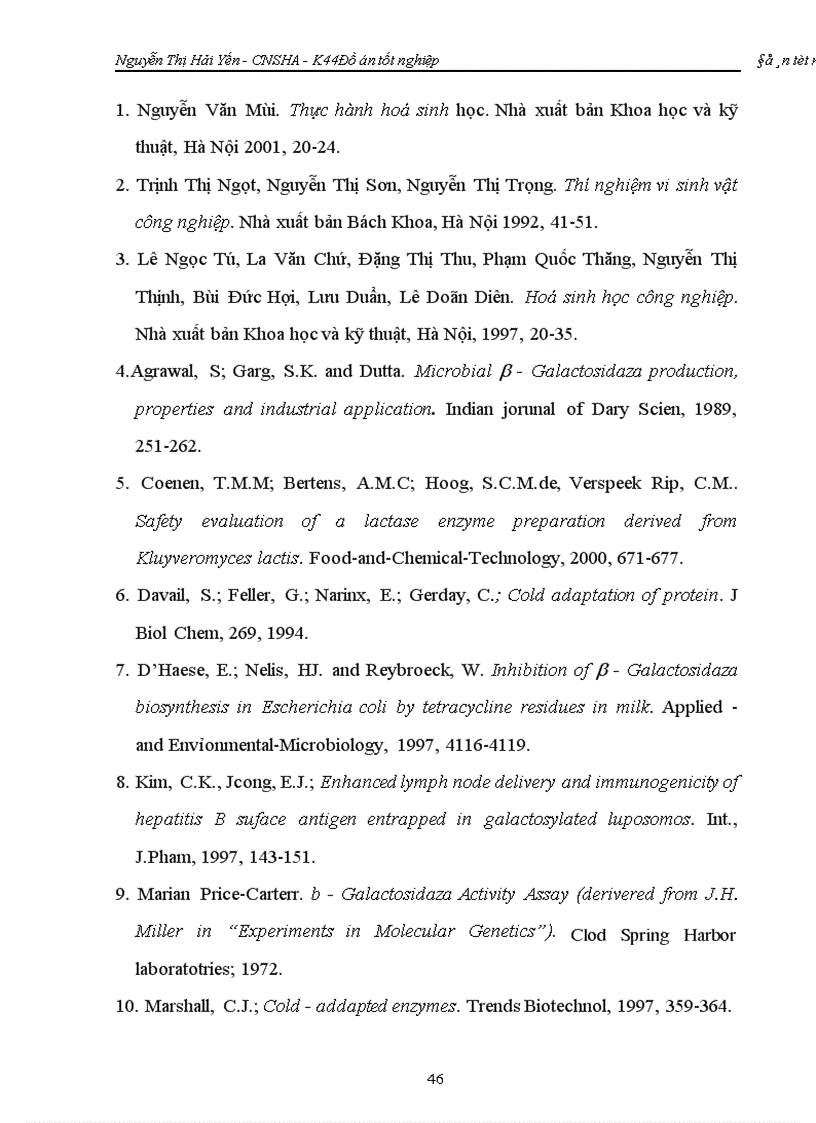 image for page Khảo sát đặc tính và khả năng thu nhận enzym b galactosidaza từ vi khuẩn Sphingomonas paucimobilis BK16