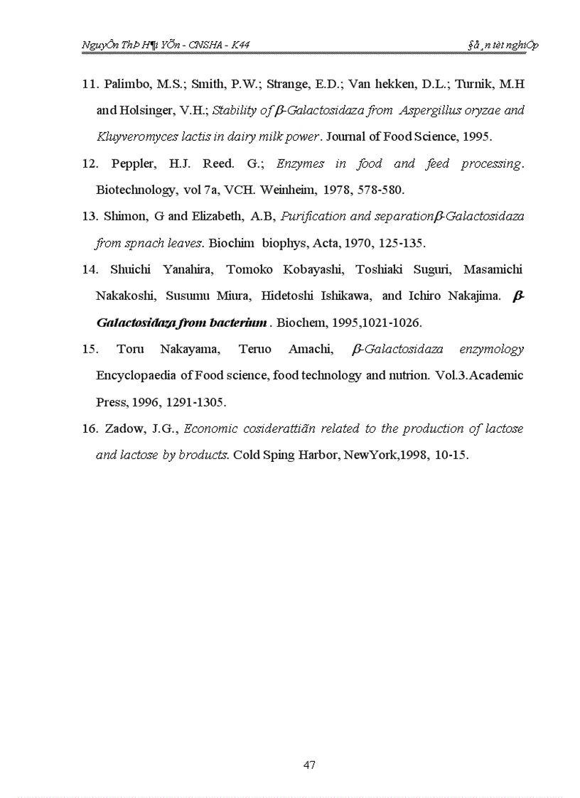 image for page Khảo sát đặc tính và khả năng thu nhận enzym b galactosidaza từ vi khuẩn Sphingomonas paucimobilis BK16