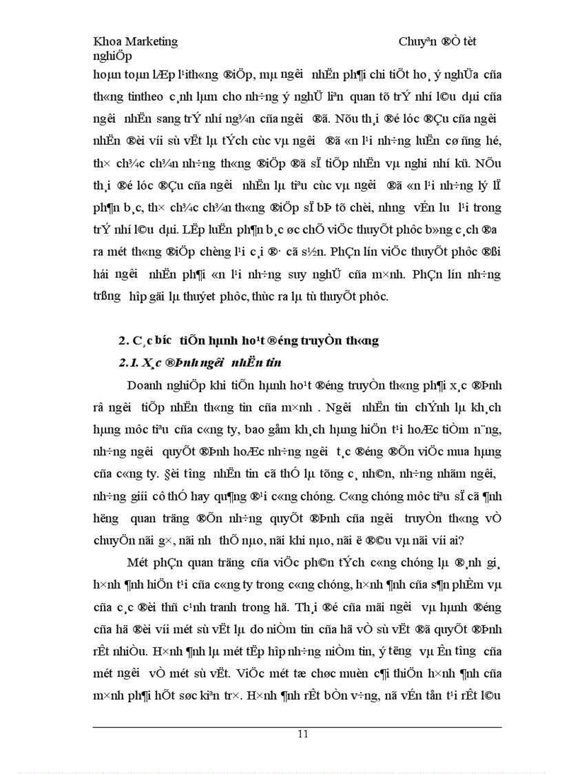 image for page Chính sách xúc tiến hỗn hợp cho sản phẩm nước khoáng Vital của công ty SXKDXNK Bình Minh tại các tỉnh phía bắc 1