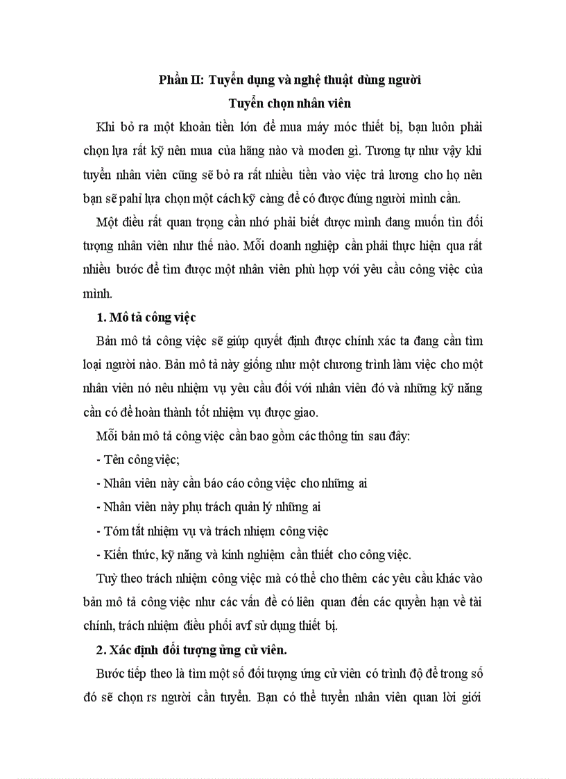 image for page Tuyển dụng và nghệ thuật dùng người