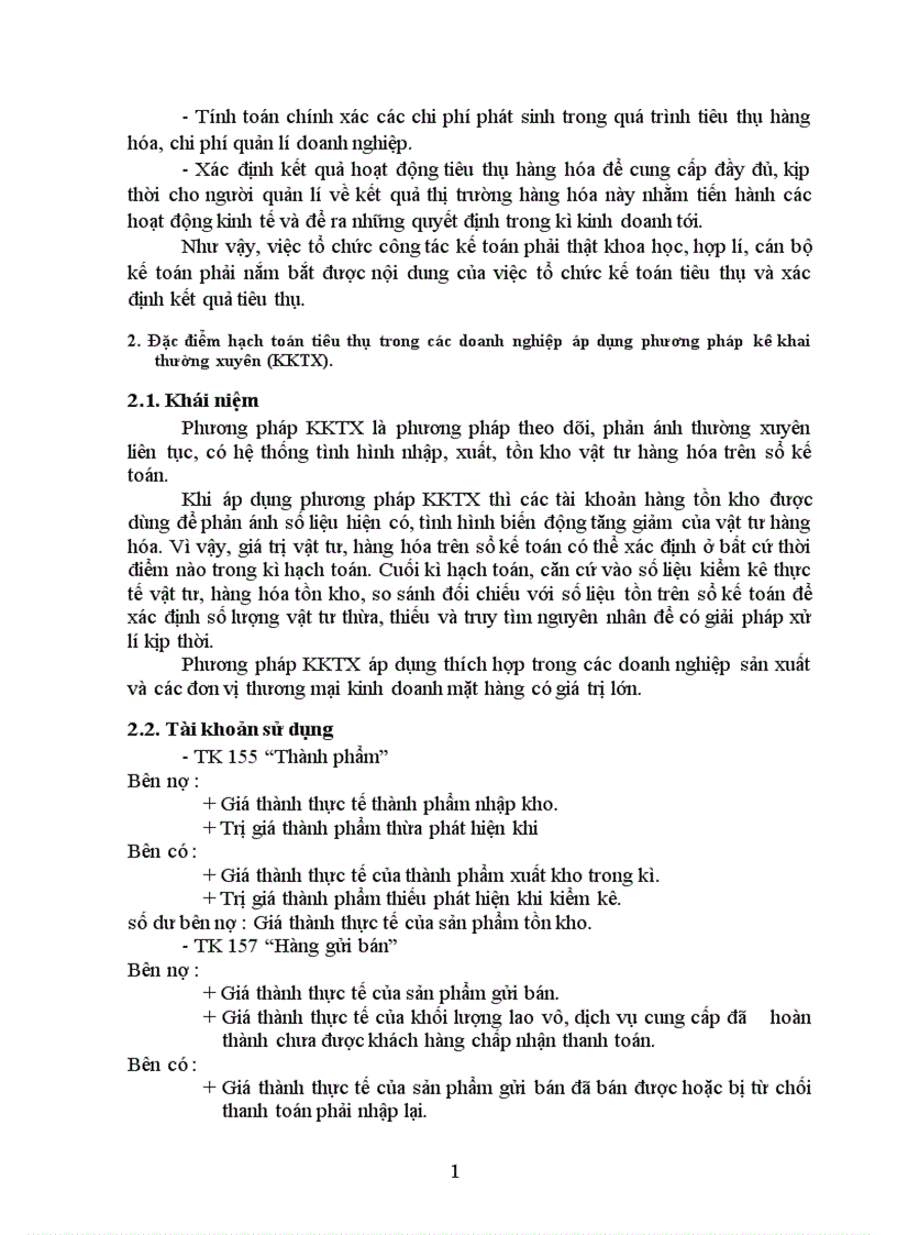image for page Hoàn thiện hạch toán tiêu thụ và xác định kết quả tiêu thụ tại Công ty điện tử viễn thông quân đôị 1