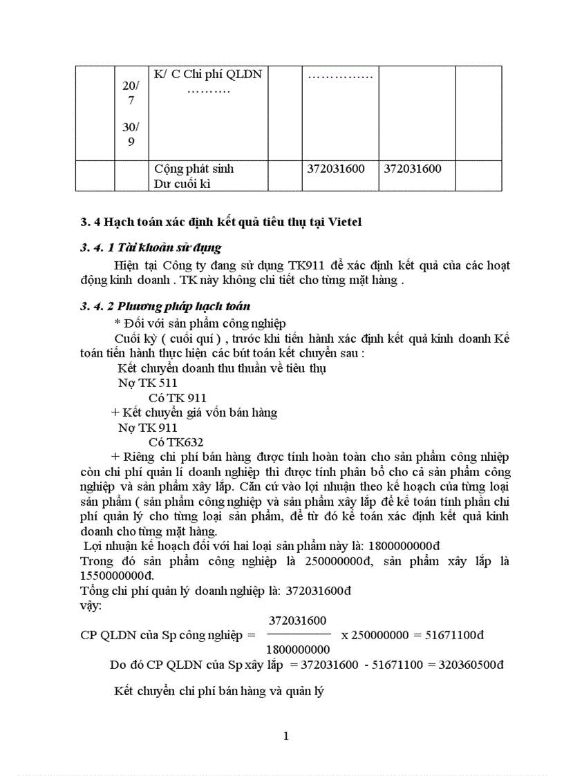 image for page Hoàn thiện hạch toán tiêu thụ và xác định kết quả tiêu thụ tại Công ty điện tử viễn thông quân đôị 1