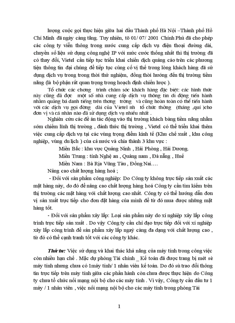 image for page Hoàn thiện hạch toán tiêu thụ và xác định kết quả tiêu thụ tại Công ty điện tử viễn thông quân đôị 1