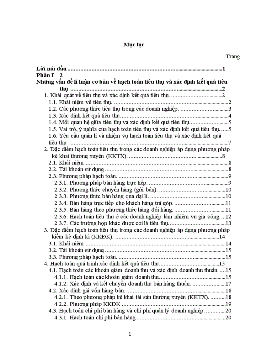 image for page Hoàn thiện hạch toán tiêu thụ và xác định kết quả tiêu thụ tại Công ty điện tử viễn thông quân đôị 1