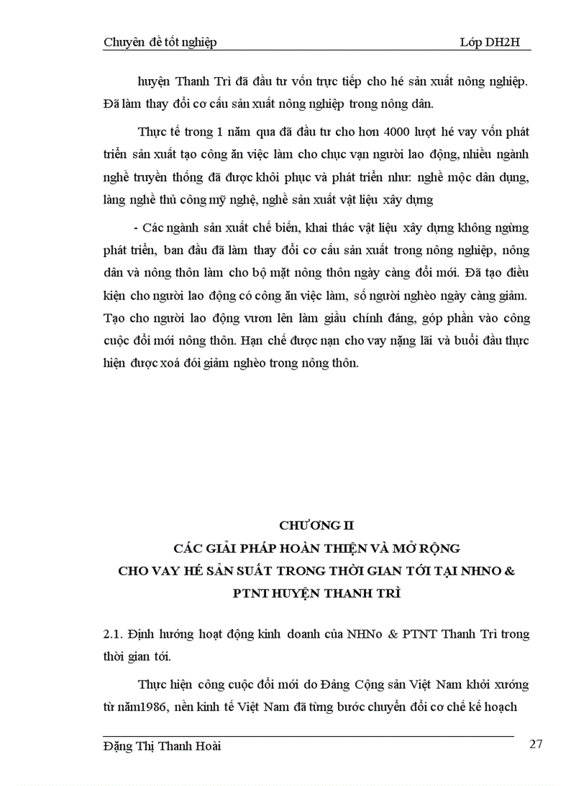 image for page Một số giải pháp nhằm nâng cao hiệu quả cho vay hộ sản xuất tại Ngân hàng nông nghiệp và Phát triển nông thôn huyện Thanh Trì 1