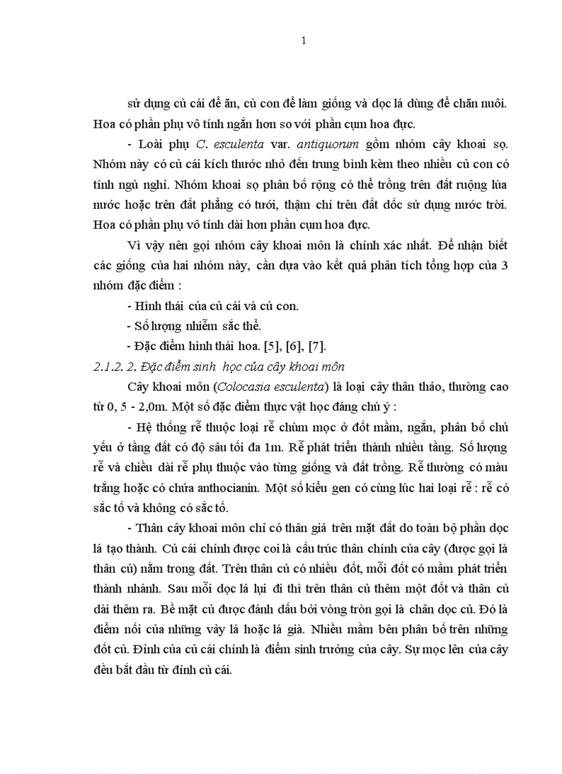 image for page Nghiên cứu nhân nhanh giống khoai môn Caladium esculentum Hort bằng kỹ thuật nuôi cấy mô tế bào thực vật