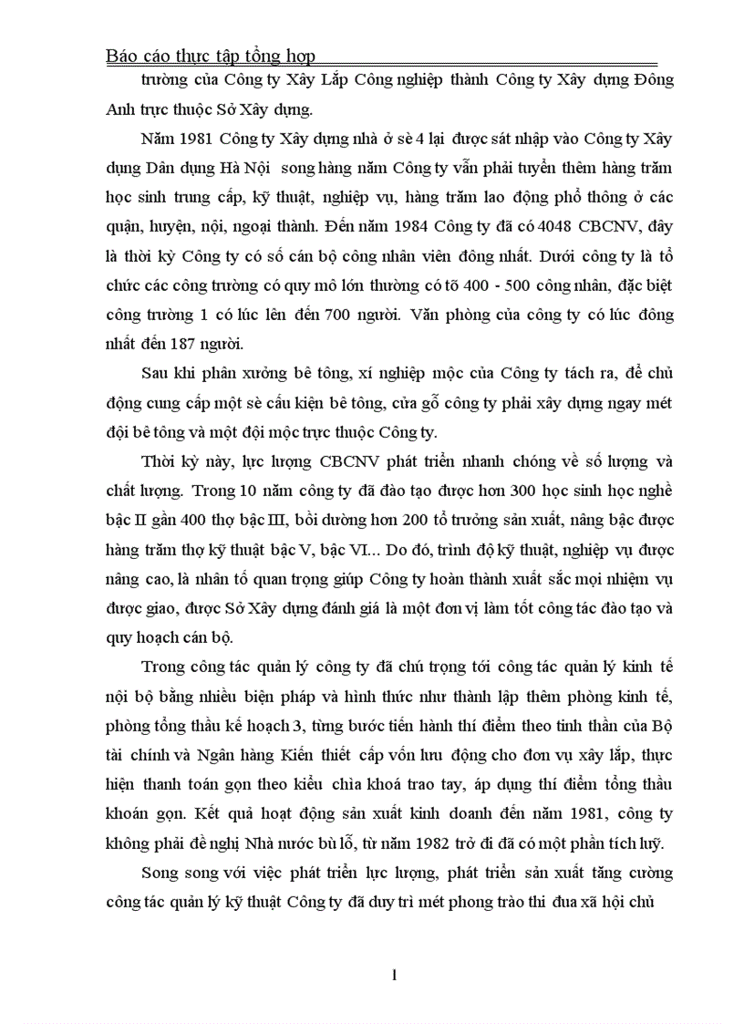 image for page Báo cáo thực tập tổng hợp tại Công ty Xây dụng Dân dụng Hà Nội
