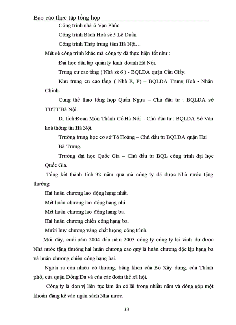 image for page Báo cáo thực tập tổng hợp tại Công ty Xây dụng Dân dụng Hà Nội