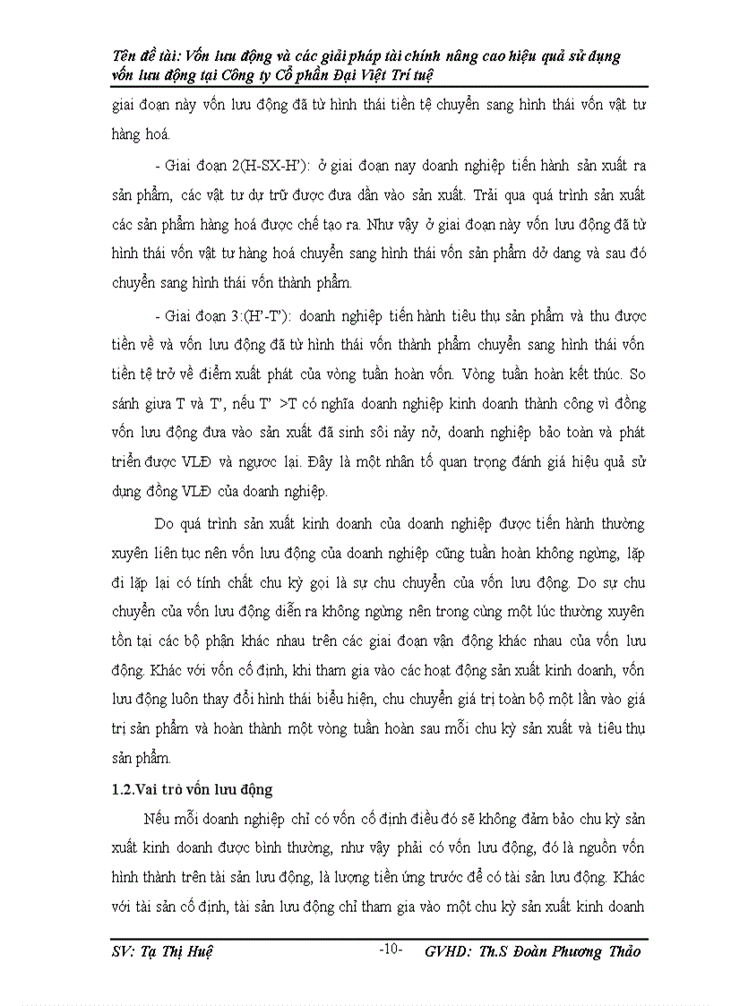 image for page Vốn lưu động và các giải pháp Tài chính nâng cao hiệu quả sử dụng vốn lưu động tại Công ty Cố phần Đại Việt Trí Tuệ 1