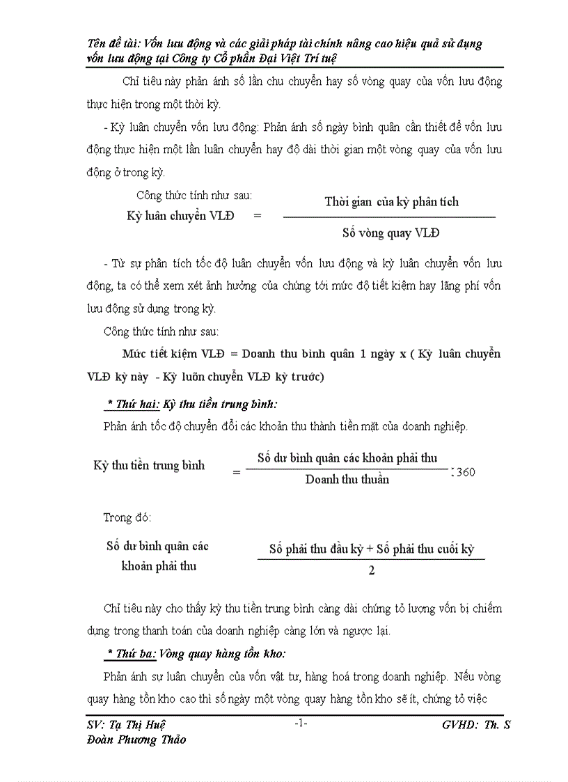 image for page Vốn lưu động và các giải pháp Tài chính nâng cao hiệu quả sử dụng vốn lưu động tại Công ty Cố phần Đại Việt Trí Tuệ 1