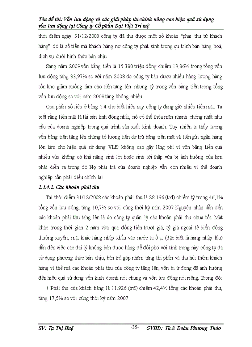 image for page Vốn lưu động và các giải pháp Tài chính nâng cao hiệu quả sử dụng vốn lưu động tại Công ty Cố phần Đại Việt Trí Tuệ 1
