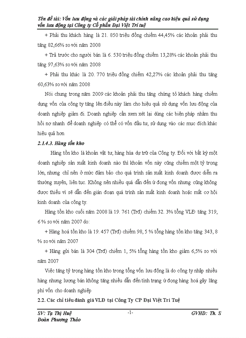 image for page Vốn lưu động và các giải pháp Tài chính nâng cao hiệu quả sử dụng vốn lưu động tại Công ty Cố phần Đại Việt Trí Tuệ 1