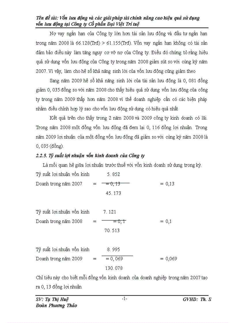 image for page Vốn lưu động và các giải pháp Tài chính nâng cao hiệu quả sử dụng vốn lưu động tại Công ty Cố phần Đại Việt Trí Tuệ 1