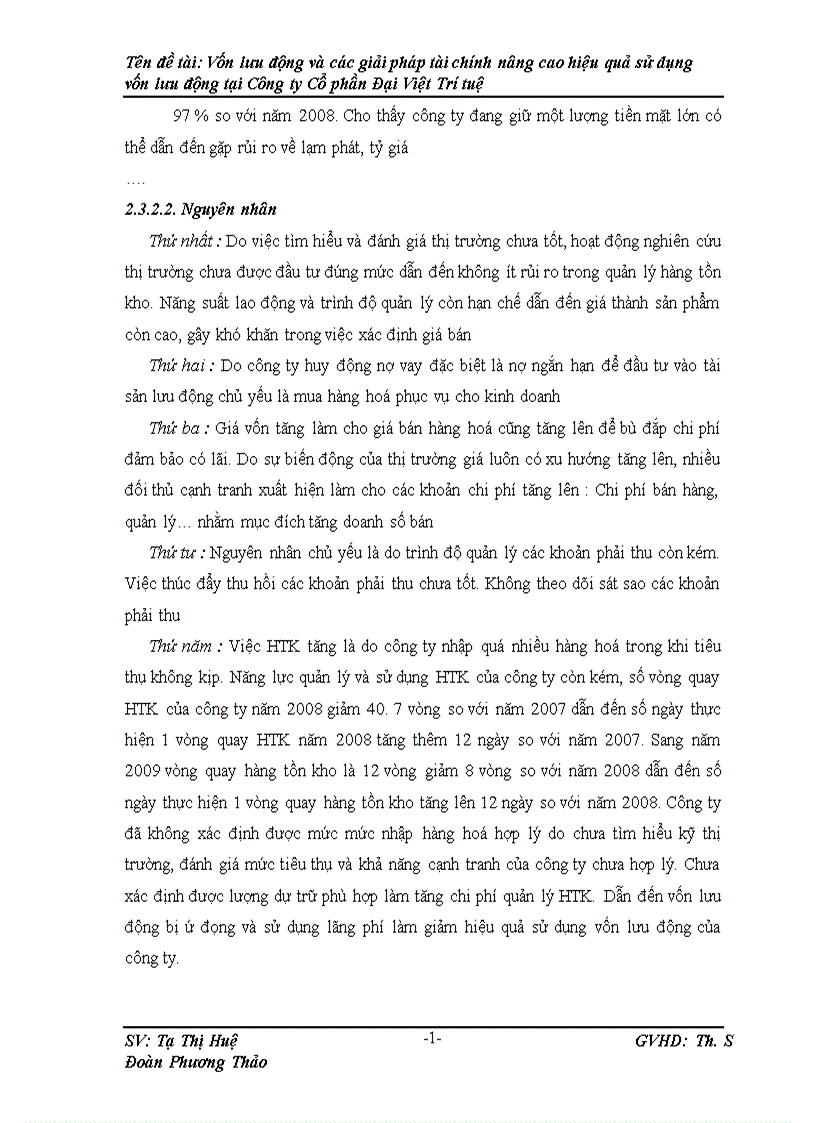 image for page Vốn lưu động và các giải pháp Tài chính nâng cao hiệu quả sử dụng vốn lưu động tại Công ty Cố phần Đại Việt Trí Tuệ 1