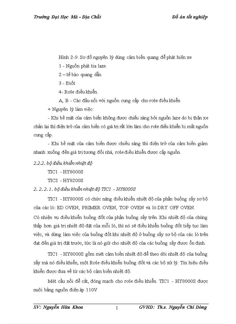 image for page Xây dựng hệ thống điều khiển tự động cho các lò sấy trong công nghệ sơn xe ô tô con của công ty VIDAMCO 1