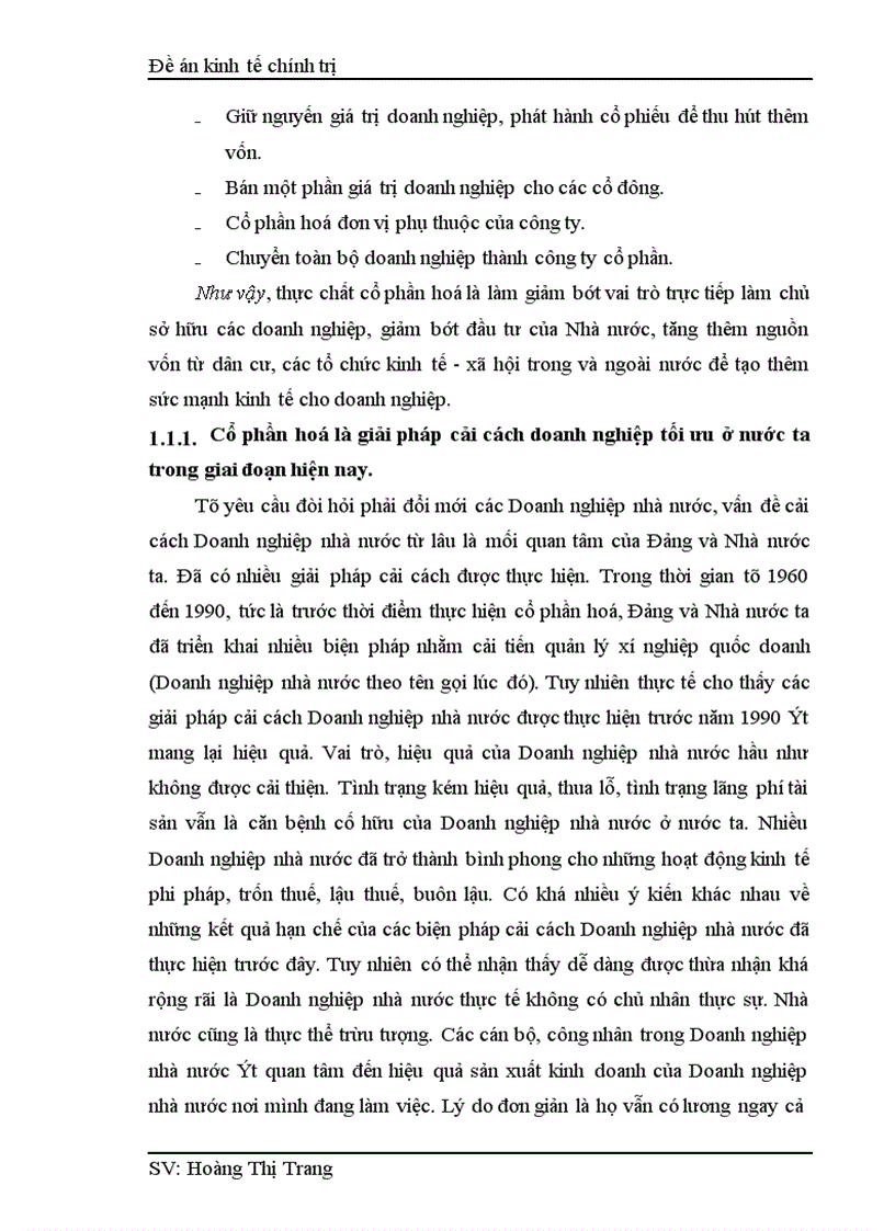 image for page Một số biện pháp nhằm tiếp tục đẩy mạnh quá trình cổ phần hoá trong một bộ phận Doanh nghiệp nhà nước ở nước ta trong giai đoạn hiện nay 1