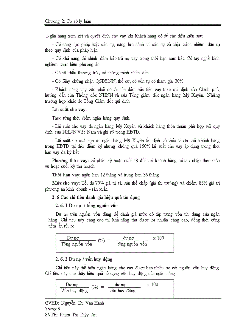 image for page Phân tích đánh giá hoạt động tín dụng nông nghiệp tại ngân hàng TMCP nông thôn Mỹ Xuyên