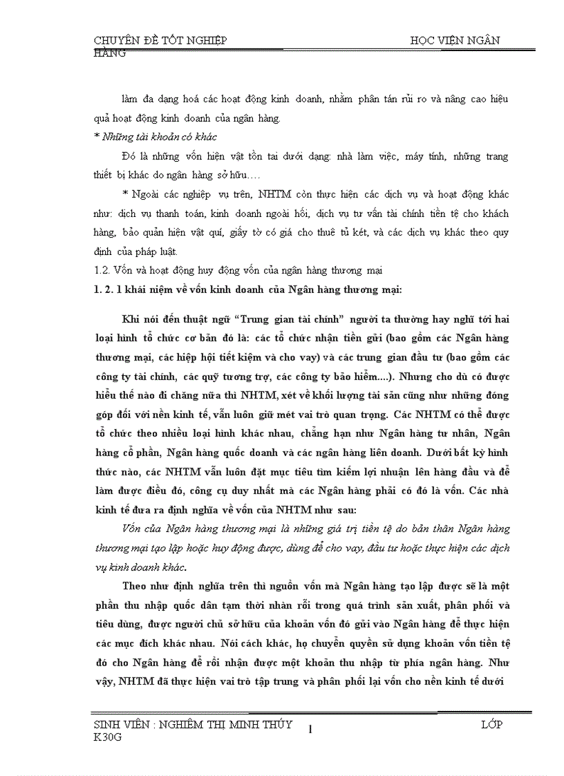 image for page Một số giải pháp nhằm nâng cao hiệu quả công tác huy động vốn tại Ngân hàng Nông nghiệp và phát triển nông thôn tỉnh Hà Tây 1