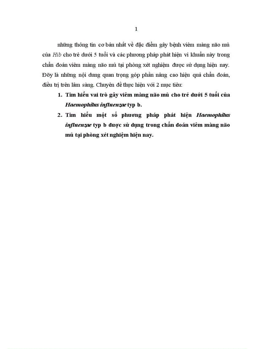 image for page Vai trò gây bệnh viêm màng não mủ cho trẻ dưới 5 tuổi của Haemophilus influenzae typ b và các phương pháp chẩn đoán phòng xét nghiệm