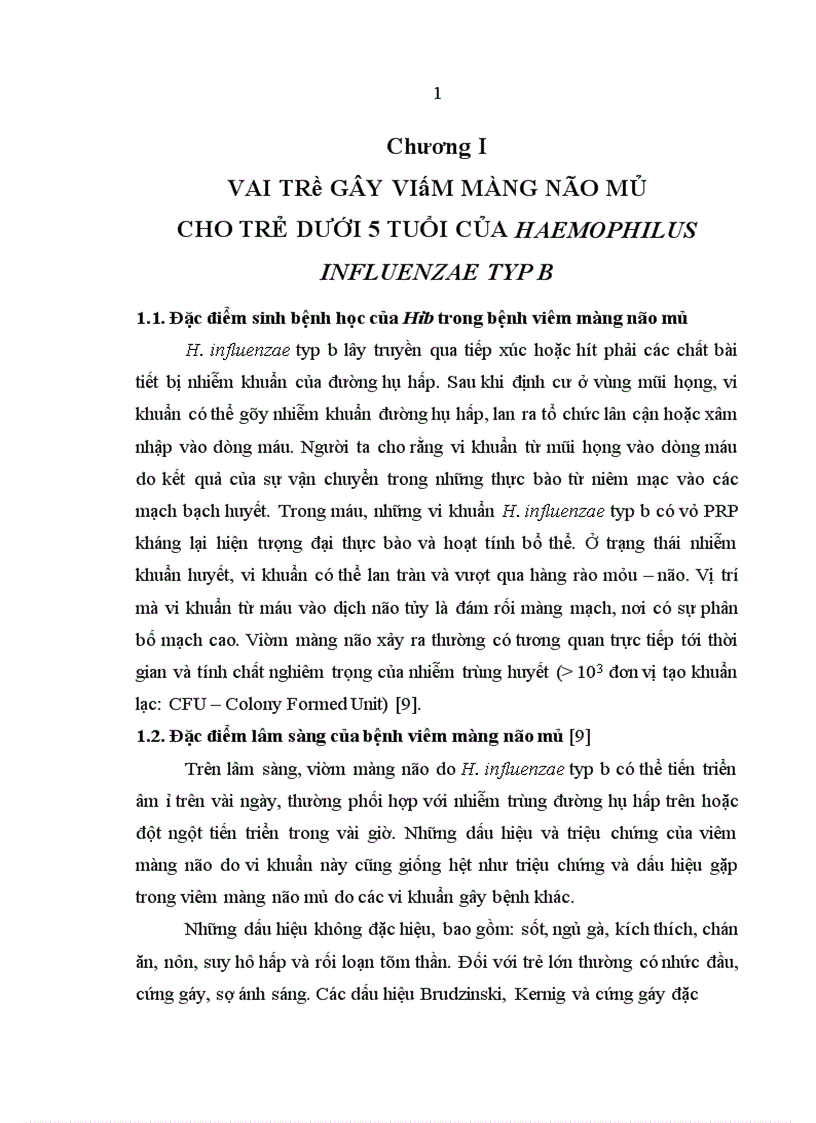 image for page Vai trò gây bệnh viêm màng não mủ cho trẻ dưới 5 tuổi của Haemophilus influenzae typ b và các phương pháp chẩn đoán phòng xét nghiệm