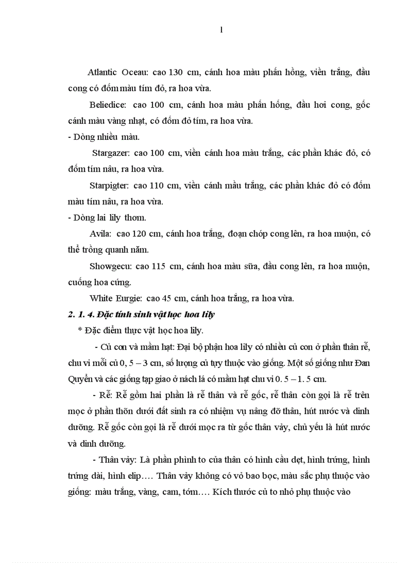 image for page Nghiên cứu ảnh hưởng của độ cao mầm củ đến năng suất chất lượng hoa lily Sorbonne trồng chậu vụ Đông Xuân 2010 2011 tại Thái Nguyên 1