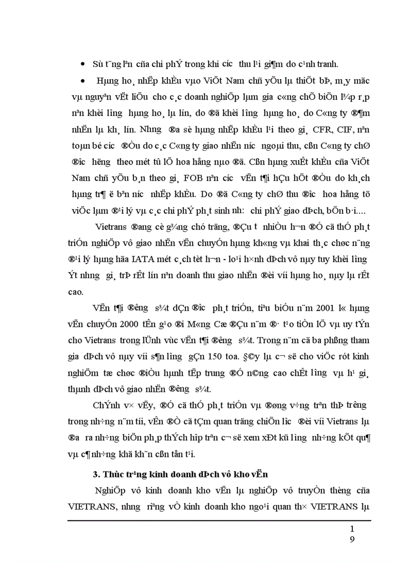 image for page Thực trạng của dịch vụ giao nhận kho vận và một số biện pháp phát triển ở Công ty Vietrans Hà Nội