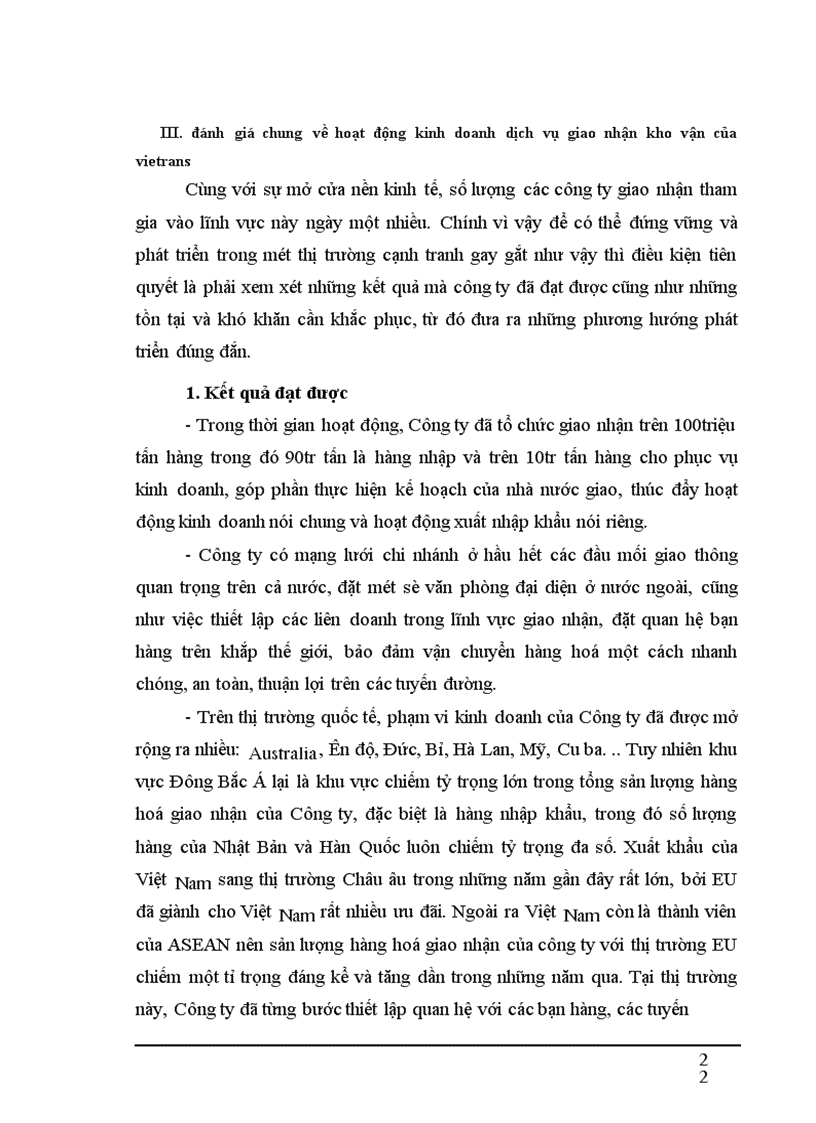 image for page Thực trạng của dịch vụ giao nhận kho vận và một số biện pháp phát triển ở Công ty Vietrans Hà Nội