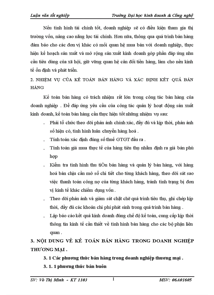 image for page Kế toán bán hàng và xác định kết quả bán hàng tại Công ty TNHH sản xuất và thương mại Hải Long 1