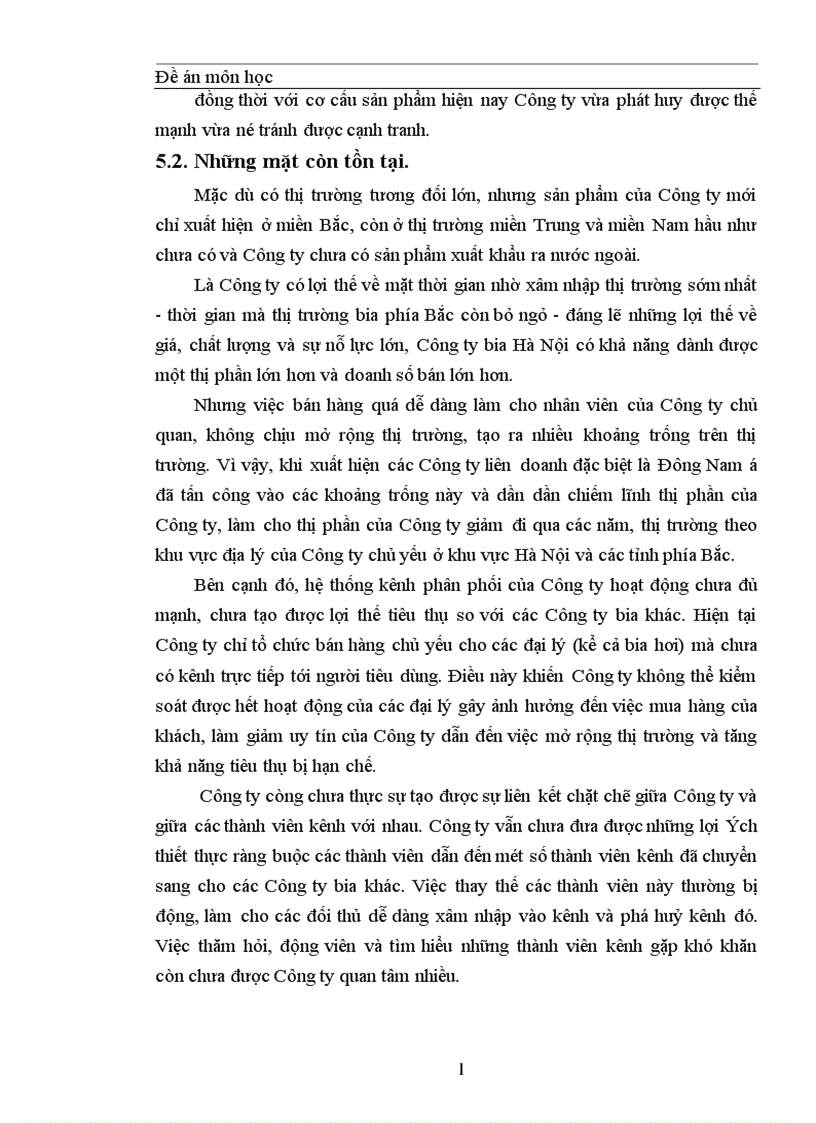 image for page Thực trạng về cạnh tranh trên thị trường BIA tại Miền Bắc và một số giải pháp trong cạnh tranh của công ty Bia Hà Nội 1