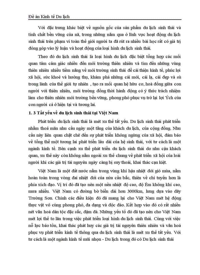 image for page Du lịch sinh thái và thực tế phát triển ở Việt Nam 1