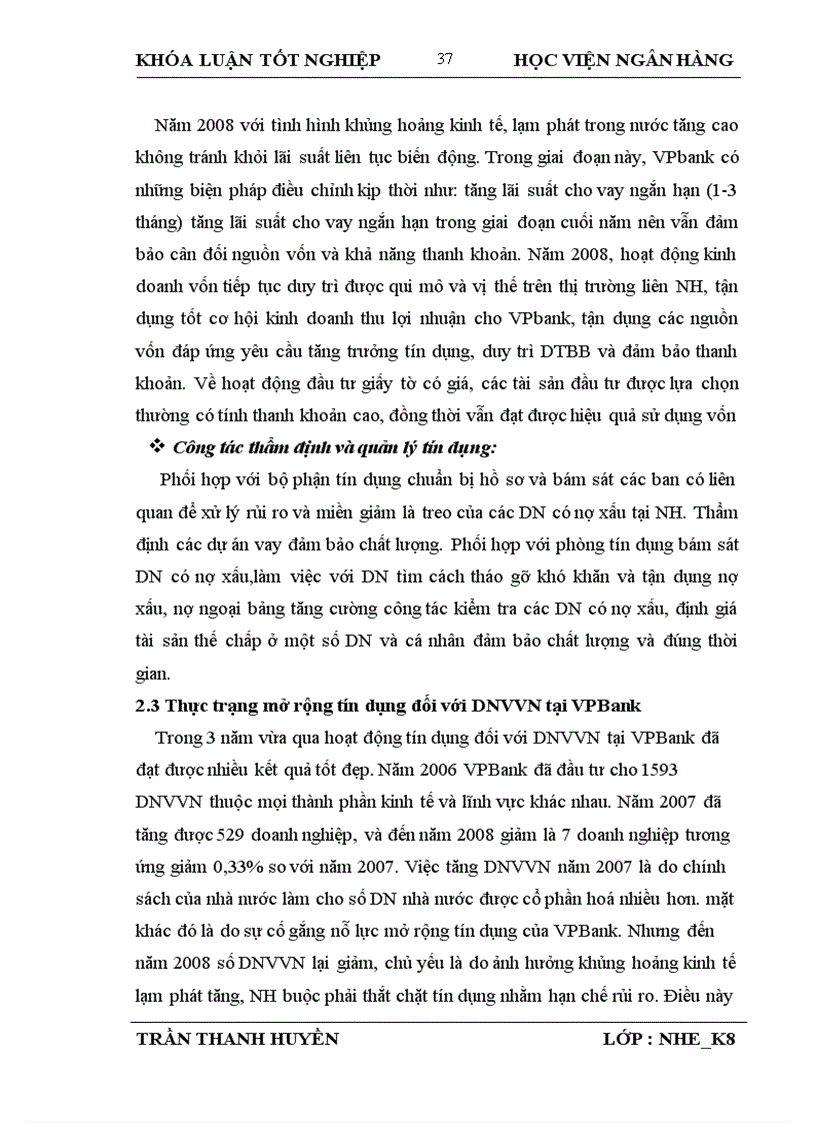 image for page Giải pháp mở rộng tín dụng ngân hàng đối với Doanh nghiệp vừa và nhỏ tại Ngân hàng Thương mại Cổ phần các Doanh nghiệp ngoài Quốc doanh Việt Nam VP Bank
