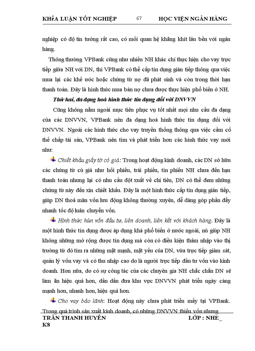 image for page Giải pháp mở rộng tín dụng ngân hàng đối với Doanh nghiệp vừa và nhỏ tại Ngân hàng Thương mại Cổ phần các Doanh nghiệp ngoài Quốc doanh Việt Nam VP Bank