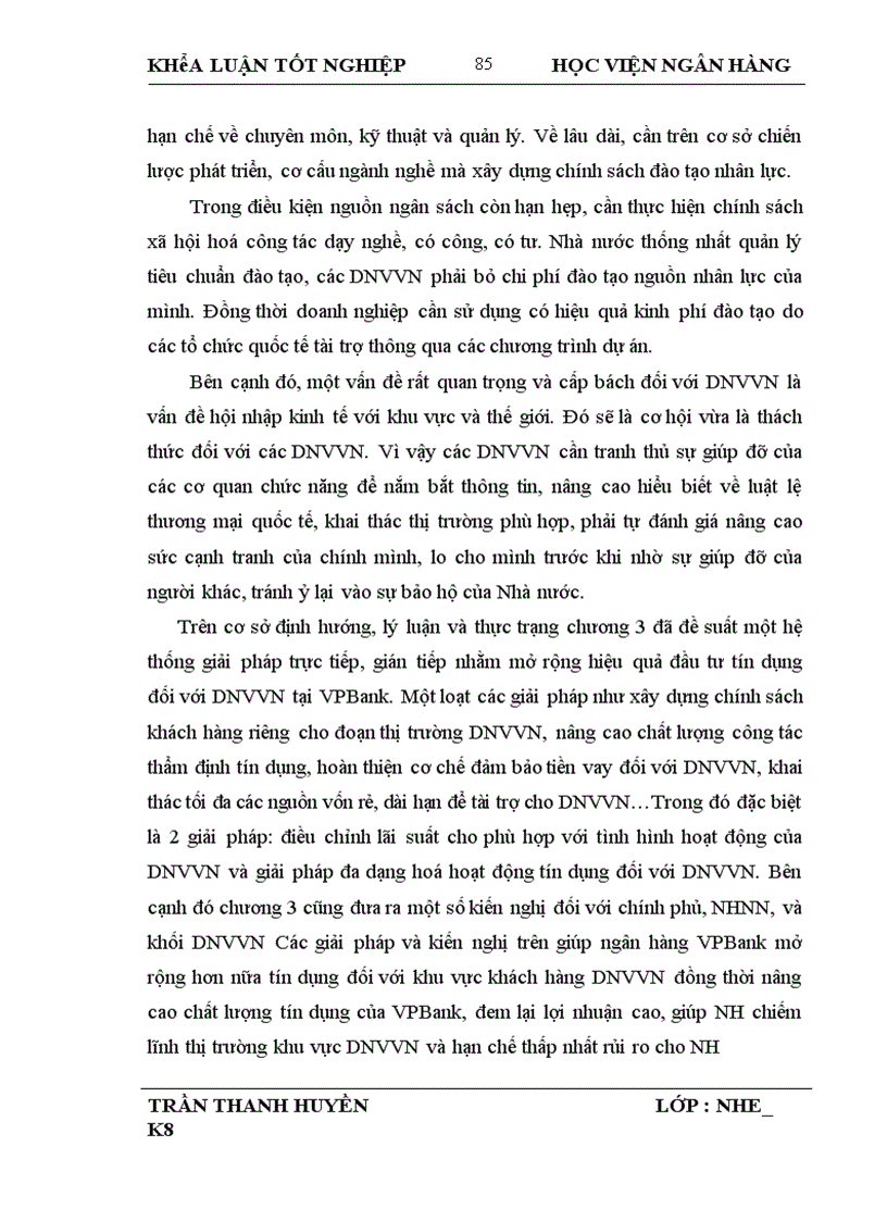 image for page Giải pháp mở rộng tín dụng ngân hàng đối với Doanh nghiệp vừa và nhỏ tại Ngân hàng Thương mại Cổ phần các Doanh nghiệp ngoài Quốc doanh Việt Nam VP Bank