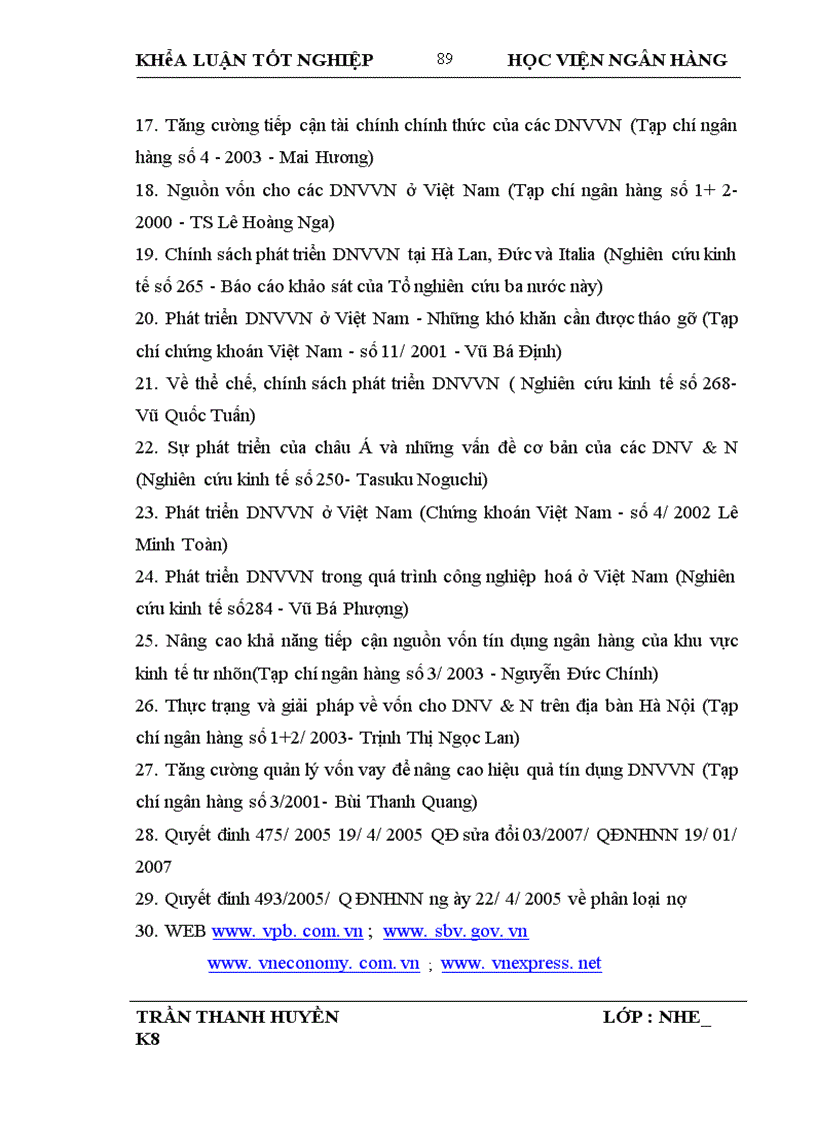 image for page Giải pháp mở rộng tín dụng ngân hàng đối với Doanh nghiệp vừa và nhỏ tại Ngân hàng Thương mại Cổ phần các Doanh nghiệp ngoài Quốc doanh Việt Nam VP Bank