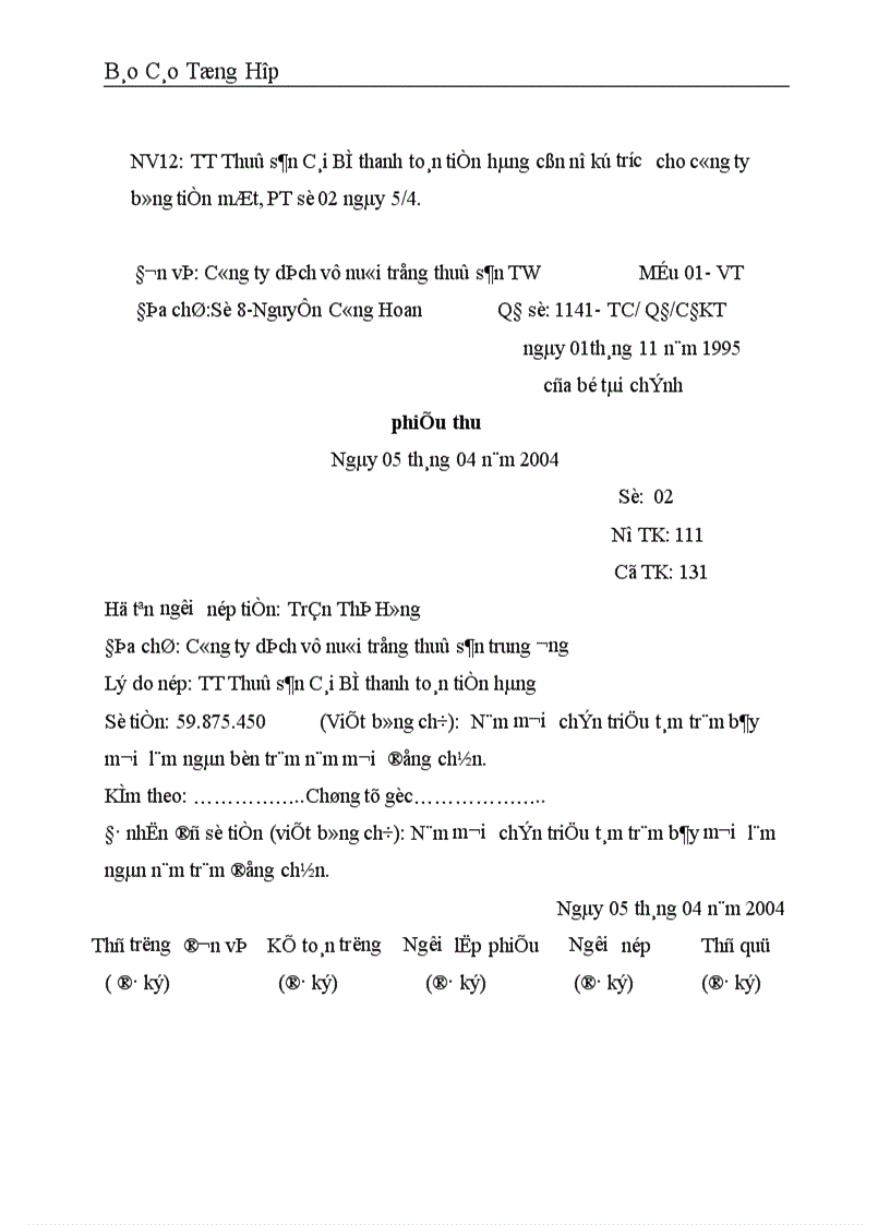 image for page Công tác hạch toán kế toán tại Công ty dịch vụ nuôi trồng thuỷ sản trung ương 1