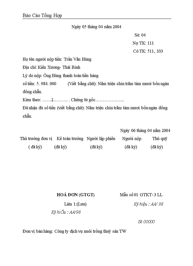 image for page Công tác hạch toán kế toán tại Công ty dịch vụ nuôi trồng thuỷ sản trung ương 1