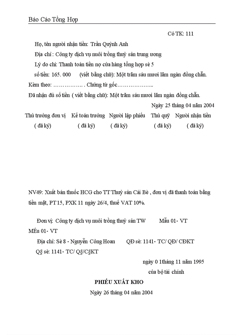 image for page Công tác hạch toán kế toán tại Công ty dịch vụ nuôi trồng thuỷ sản trung ương 1