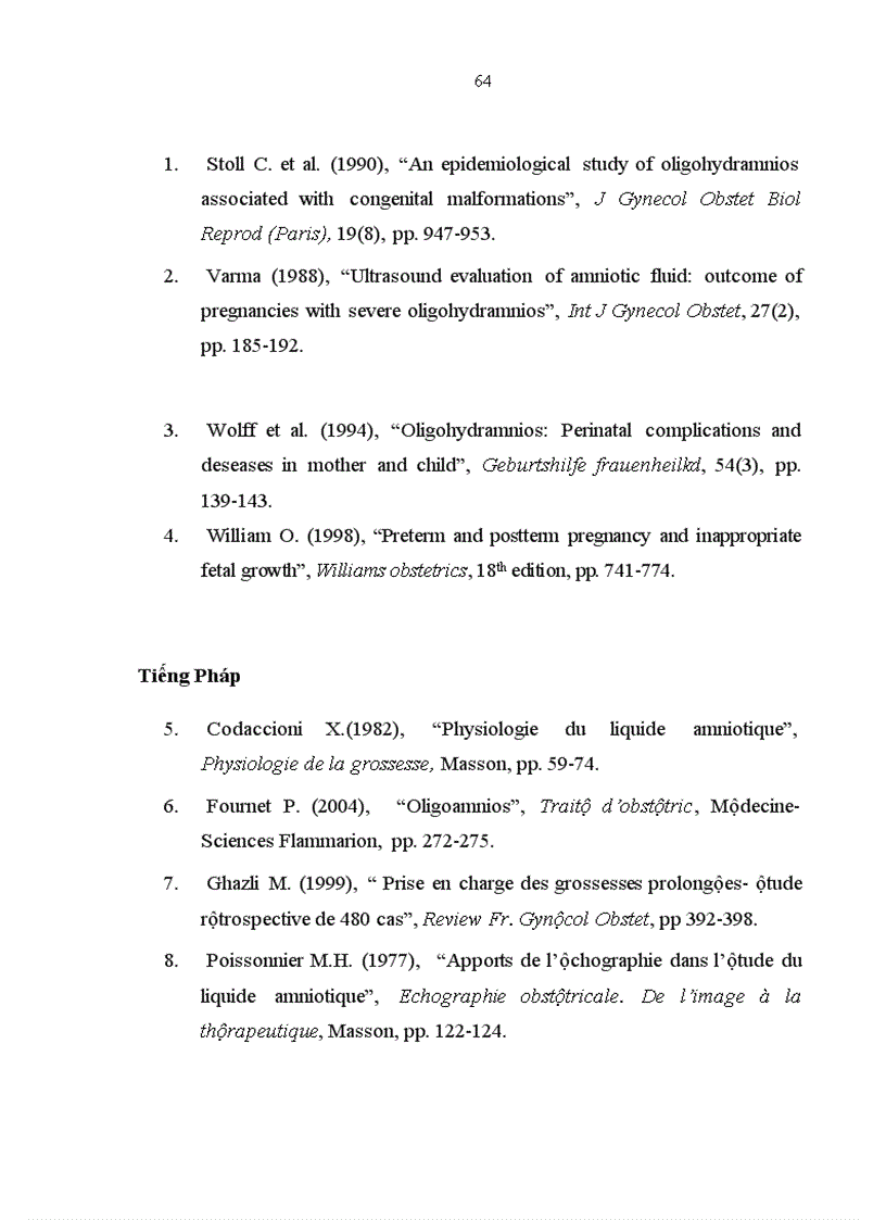 image for page Nghiên cứu một số yếu tố nguy cơ liên quan và cách xử trí thiểu ối ở thai từ trên 387 tuần trở lên tại bệnh viện Phụ sản trung ương từ tháng 2 tháng 7 năm 2009