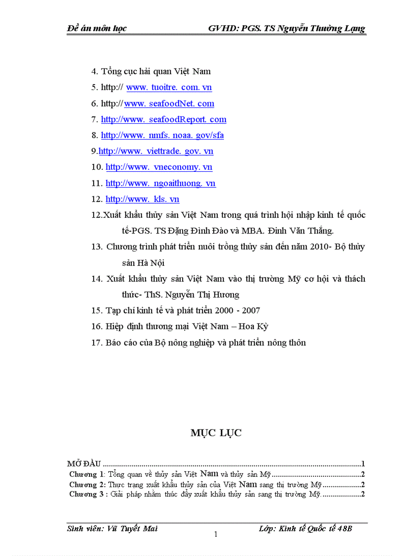 image for page Thực trạng xuất khẩu thủy sản của Việt Nam sang thị trường Mỹ