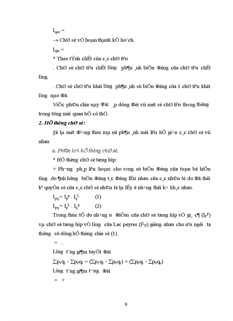 image for page Phương pháp chỉ số thống kê và vận dụng phân tích biến động tổng doanh thu của khách sạn Sông Nhuệ thời kỳ 1996 2000 1
