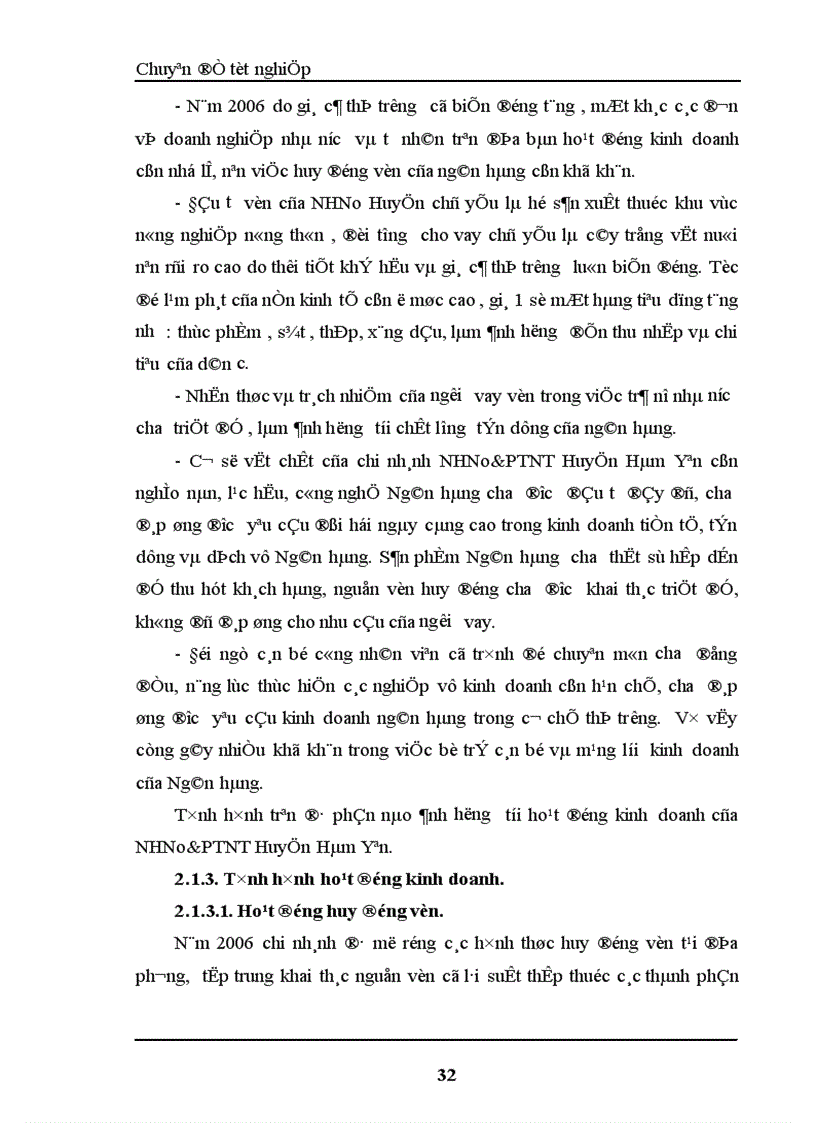 image for page Một số giải pháp nhằm nâng cao hiệu quả công tác huy động vốn tại NHNo PTNT Huyện Hàm Yên Tỉnh Tuyên Quang