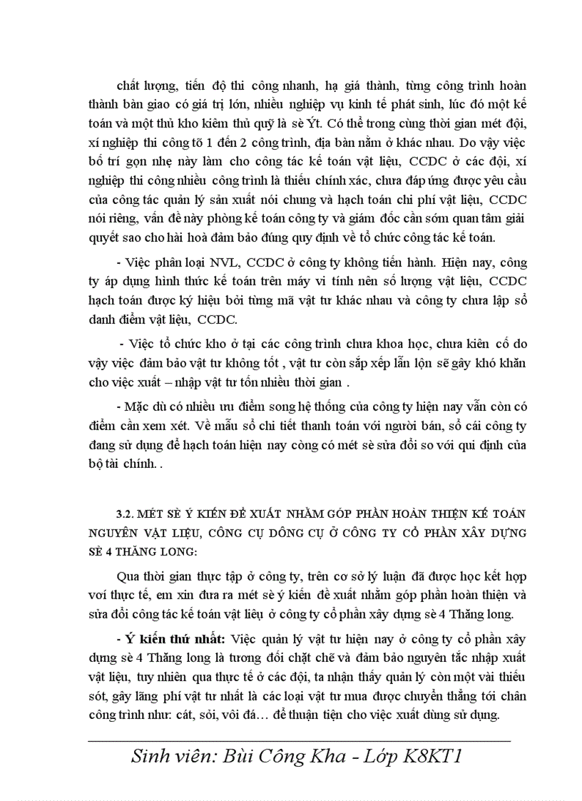 image for page Hoàn thiện kế toán nguyên vật liệu công cụ dụng cụ tại Công ty cổ phần xây dựng số 4 Thăng Long 1