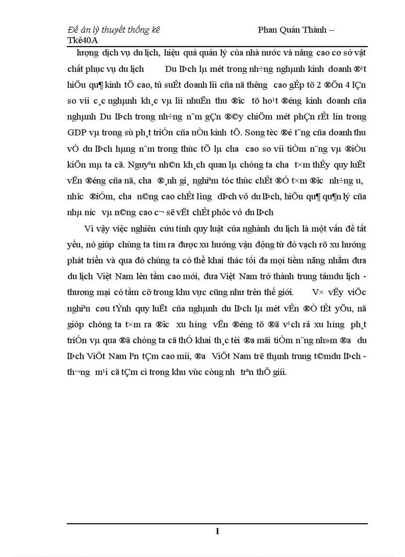 image for page Dãy số thời gian trong việc phân tích và dự đoán thống kê về Du Lịch 1