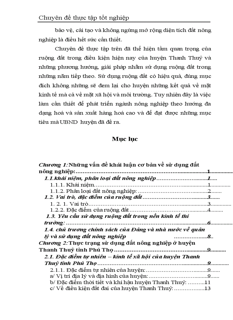 image for page Định hướng và giải pháp sử dụng đất nông nghiệp ở huyện Thanh Thuỷ đến năm 2010 1