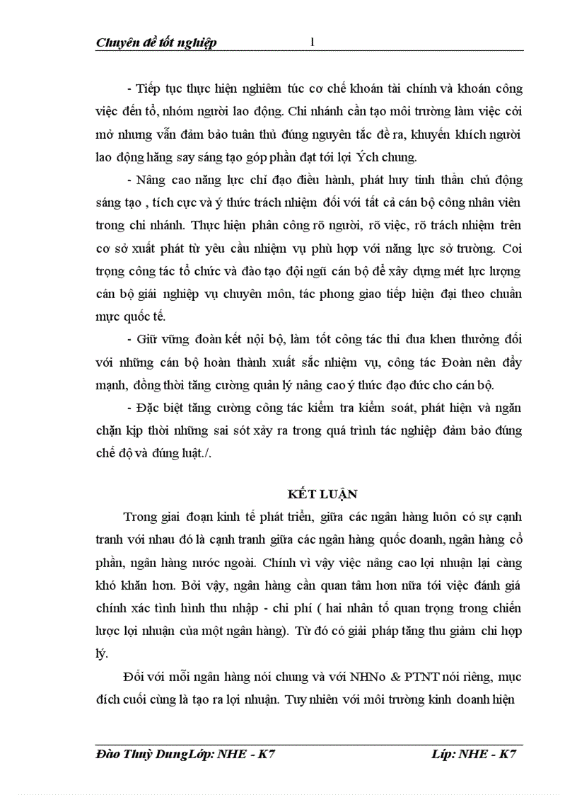 image for page Một số giải pháp nhằm tăng thu giảm chi phí nâng cao hiệu quả kinh doanh tại chi nhánh NHNo PTNT 24 Láng Hạ Hà Nội 1
