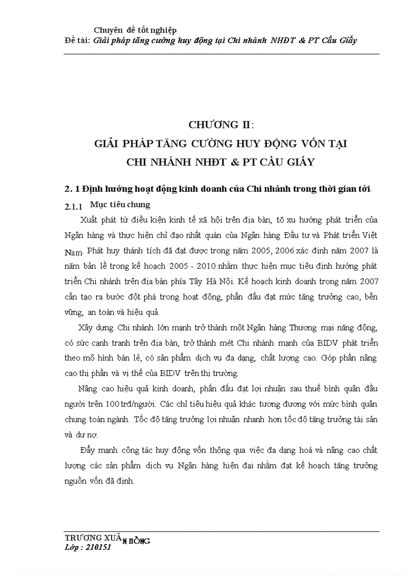 image for page Giải pháp tăng cường huy động vốn tại Chi nhánh Ngân hàng Đầu tư và Phát triển Cầu Giấy 1