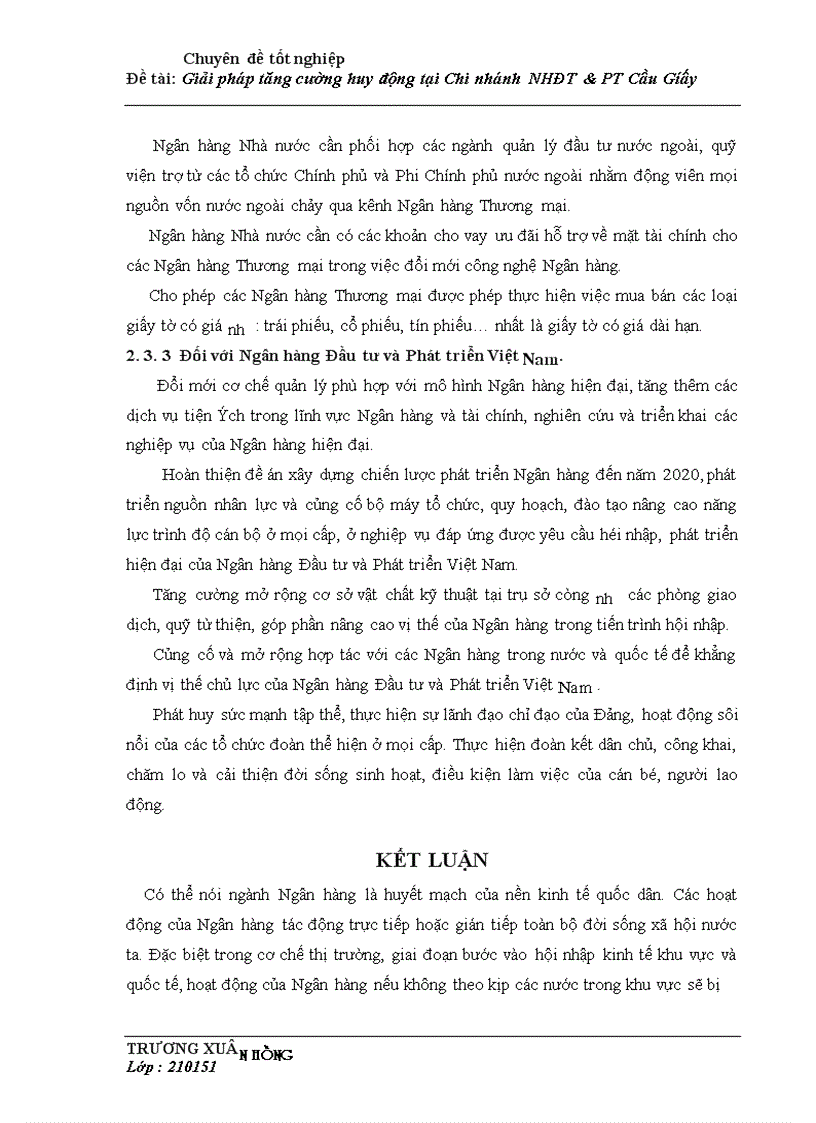 image for page Giải pháp tăng cường huy động vốn tại Chi nhánh Ngân hàng Đầu tư và Phát triển Cầu Giấy 1