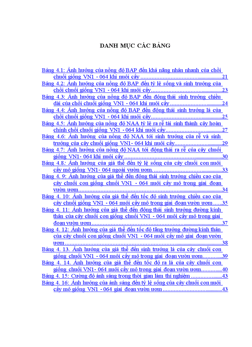 image for page Nghiên cứu kỹ thuật nhân nhanh giống chuối VN1 064 bằng phương pháp nuôi cấy mô tế bào và kỹ thuật chăm sóc cây con ngoài vườn ươm